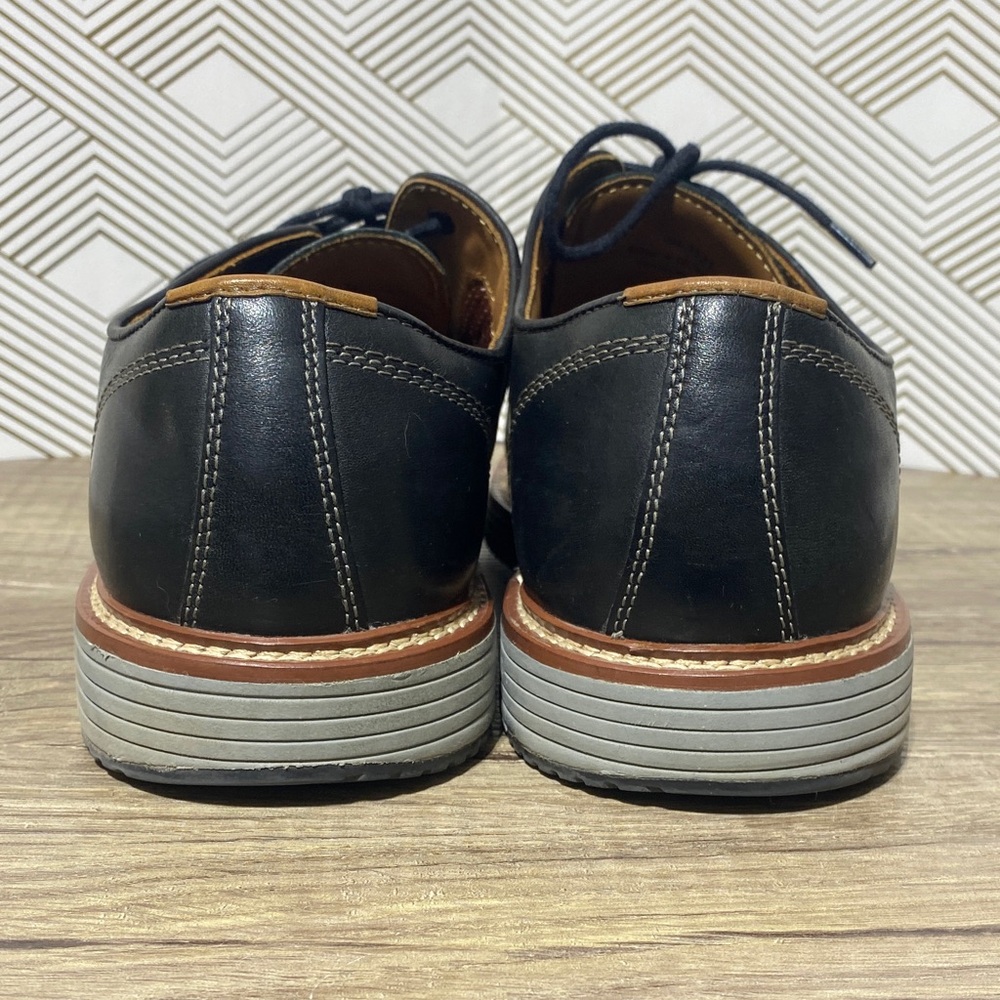 Johnson & Murphy Black Leather Men's Oxfords - Picture 4 of 8